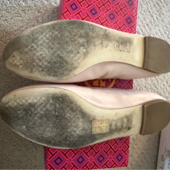 Tory Burch Liana Ballet Flat in Sea Shell Pink - Picture 2 of 4